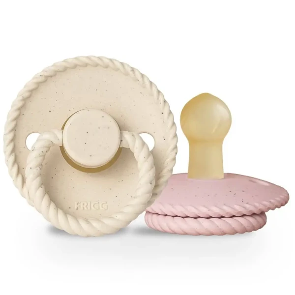 FRIGG DVOJBALENIE CUMLÍKOV MINI MOCHA VANILLA CREAM/ ROSE LATTE, 0-6M, KAUČUK
