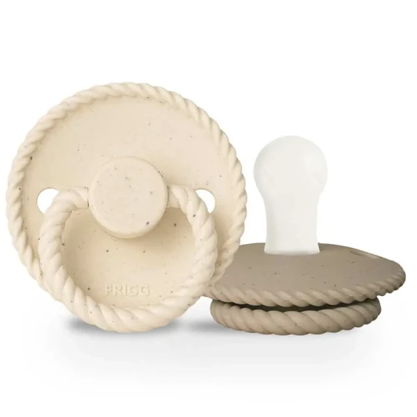 FRIGG DVOJBALENIE CUMLÍKOV MINI MOCHA VANILLA CREAM/ CAPPUCCINO, 0-6M, SILIKÓN