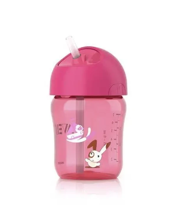Philips AVENT Hrnček 260ml so slamkou dievča