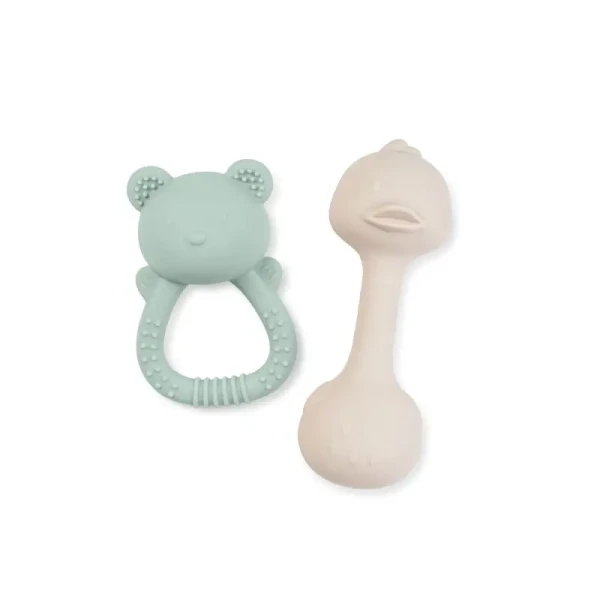 Saro Baby Sada hrkálok Tiny Treasures Mint