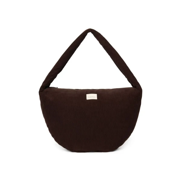 STUDIO NOOS - RIB puffy Cross Body bag Dark Brown