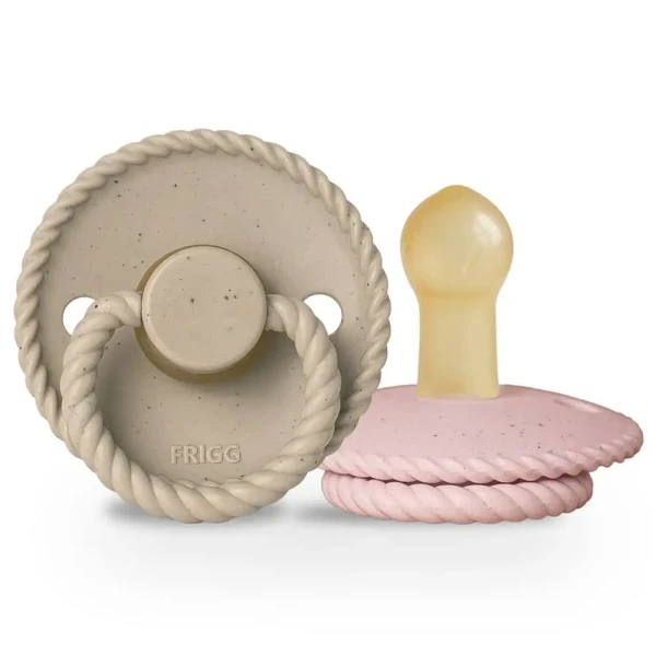 FRIGG DVOJBALENIE CUMLÍKOV MINI MOCHA CAPPUCCINO/ ROSE LATTE, 6-18M, KAUČUK