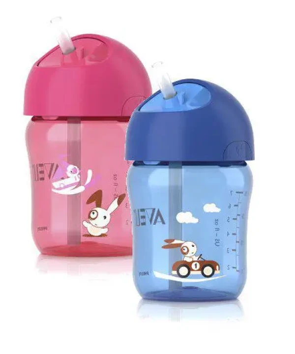 Philips AVENT @Hrneček s brčkem 260 ml modrý