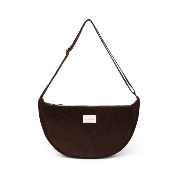 STUDIO NOOS - RIB puffy Adult FANNY kabelka Dark Brown