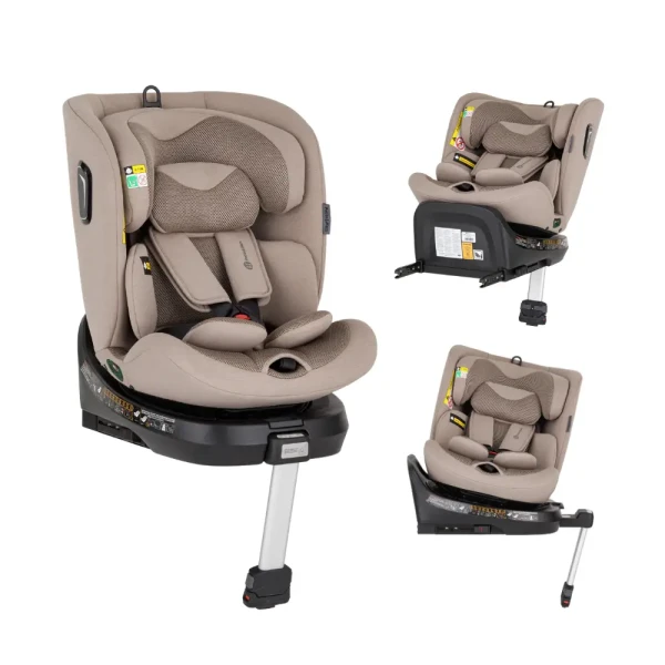 PETITE&MARS Autosedačka Twistguard Pro i-Size Tan Brown Air 40-150 cm(0-36 kg)