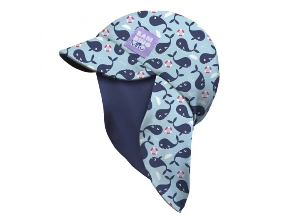 Bambino Mio detská kúpacia čiapka BLUE WHALE, 1-3 roky