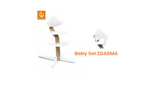 STOKKE® NOMI Stolička White + Baby set ZDARMA