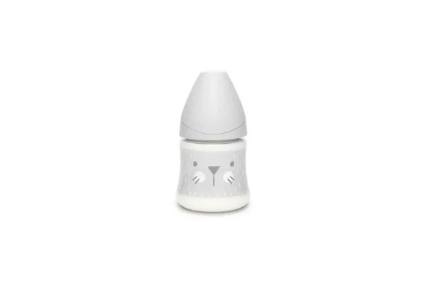 SUAVINEX | Premium láhev 150 ml S HYGGE vousky - šedá