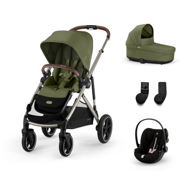 Cybex Gazelle S Kombinovaný kočík SET S - Moss Green - Taupe Rám