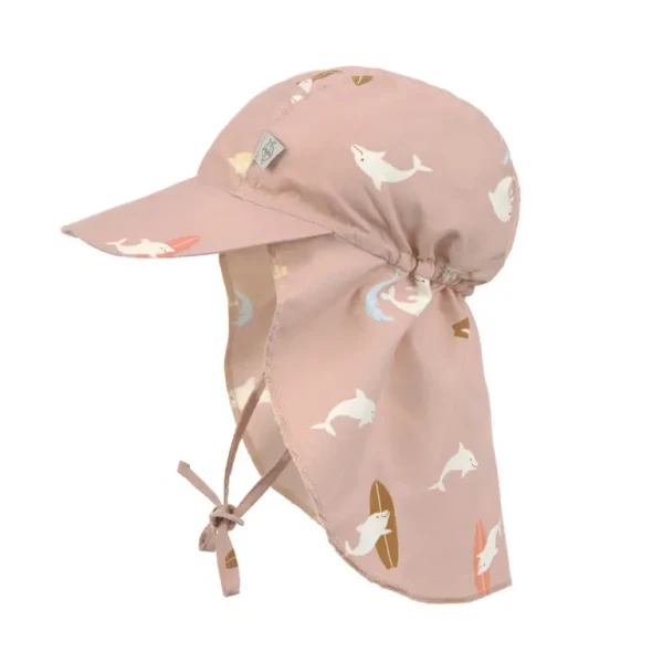 LÄSSIG Sun Protection Flap Hat dolphin peach 07-18 mo.