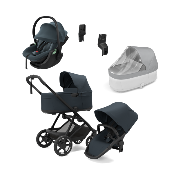 THULE Charm 2v1 Darkest Blue + autosedačka THULE MAPLE
