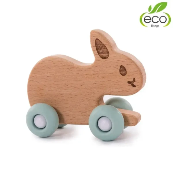 BO Jungle Dřevěná hračka B-WOODY Rabbit Pastel Blue