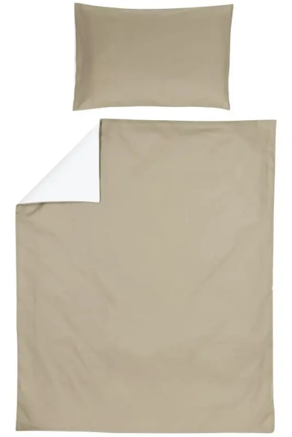 Povlečení 100x135 cm -  Off white / Taupe