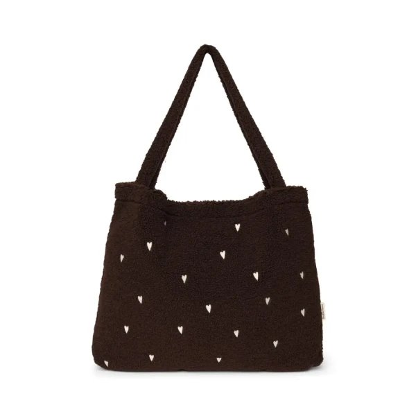 STUDIO NOOS - Teddy MOM BAG Chocolate Hearts