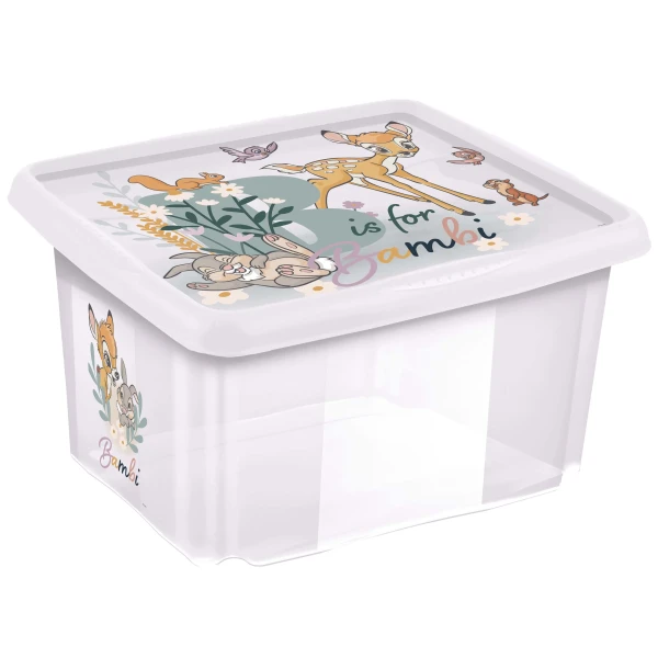 KEEEPER Úložný box s víkem 24l "Bambi" "Bambi", Transparent