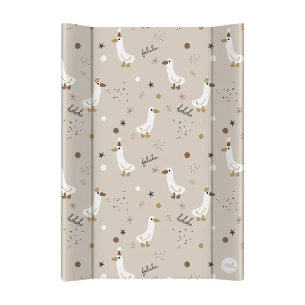 CEBA BABY Podložka prebaľovacia 2-hranná s pevnou doskou (50x70) Ultra Light Crazy Ducks