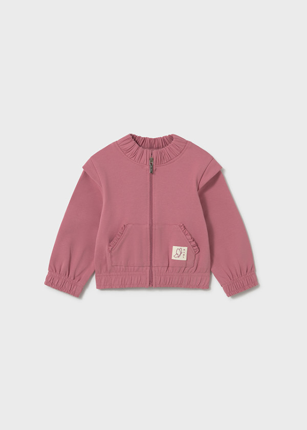 Mayoral Dievčenská mikina Baby Girl Blush 12M