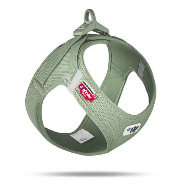 CURLI Postroj pre psov so sponou Air-Mesh Olive 2XS,  2-4 kg