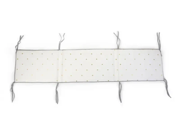 Childhome Mantinel do postýlky 35x170cm Jersey Gold Dots