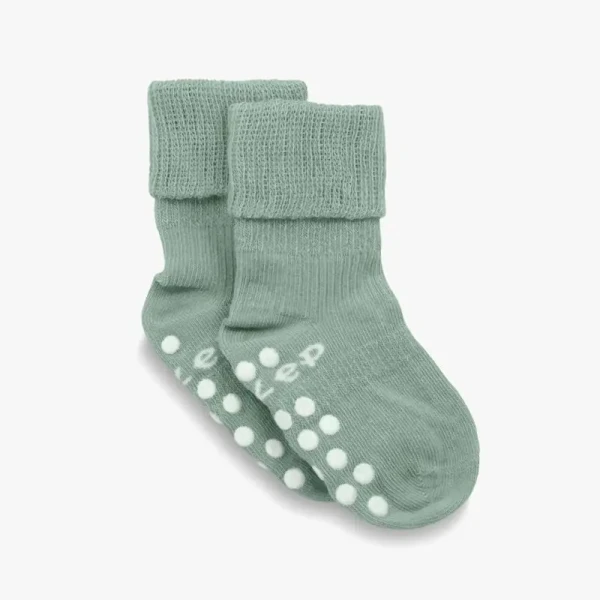 KipKep Detské ponožky Stay-on-Socks ANTISLIP 12-18m 1pár Pale Green