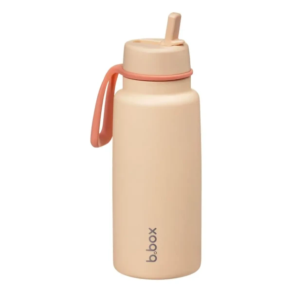 Nerezová termolahev s brčkem 1l - melon mist