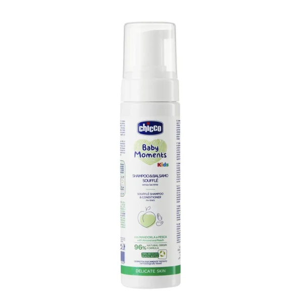 CHICCO Šampón a kondicionér na vlasy soufflé Baby moments Kids 150ml, 0m+