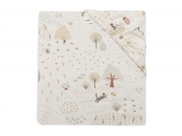 Jollein Prostěradlo napínací 140/150 x 70/75 cm Tiny Park