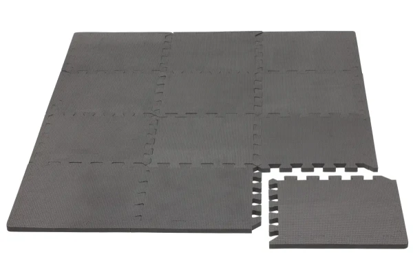 Rialto Baby Hracia podložka puzzle s okrajom Cool Gray 92 x 122 cm