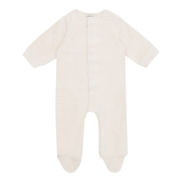 Witlof for Kids Rebrované dupačky 62/68 Soft sand velvet rib