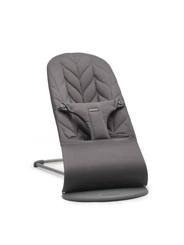 Lehátko Babybjorn Bouncer Bliss Anthracite cotton Petal Woven