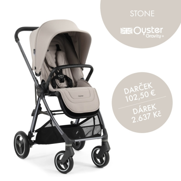 Oyster GRAVITY PLUS kočárek, Stone 2025