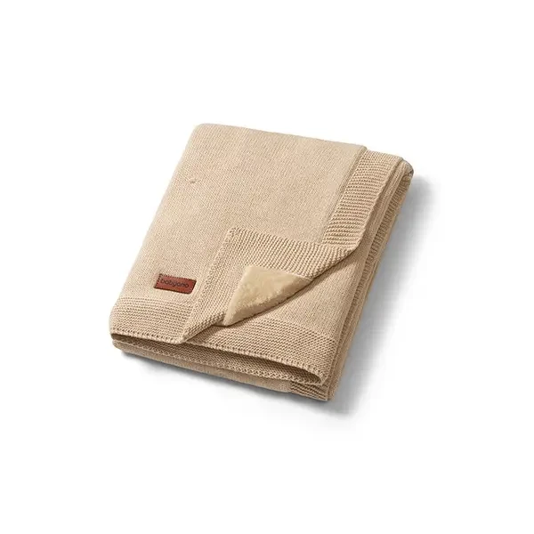 BABYONO Deka z prírodnej bavlny 75 × 100 cm light beige 0m+