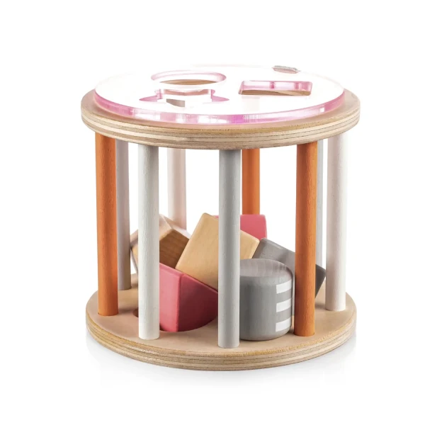 Zopa Dřevěná aktivity vkládačka, Pink