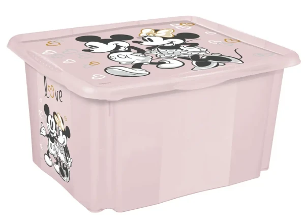 KEEEPER Úložný box s vekem malý "Minnie", Růžová
