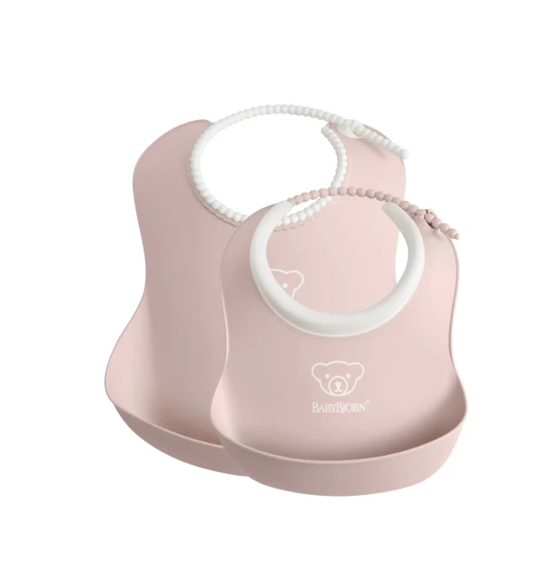 Babybjorn set bryndáků 2 ks velký a malý pudrově růžový