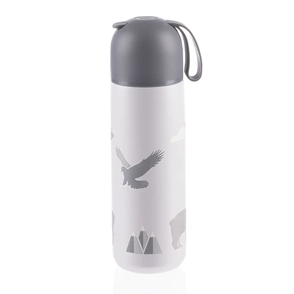 Zopa Termoska na tekutiny se silikonovým držákem 400 ml, Mountains