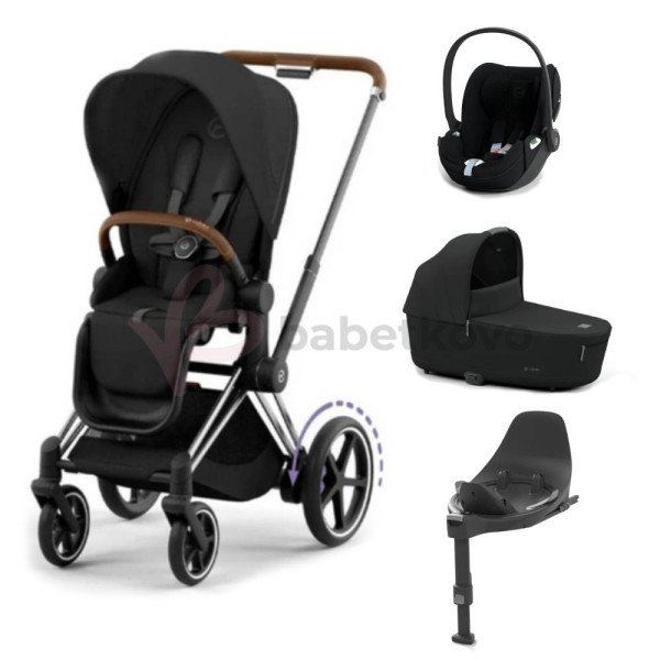 CYBEX E-PRIAM 4-kombinácia CHROME BROWN Sepia Black