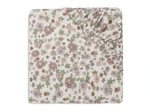 Jollein Prostěradlo napínací 40/50 x 80/90 cm Retro Flowers