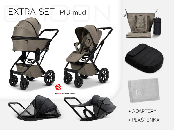 PIÚ Extra set Black matt - MUD