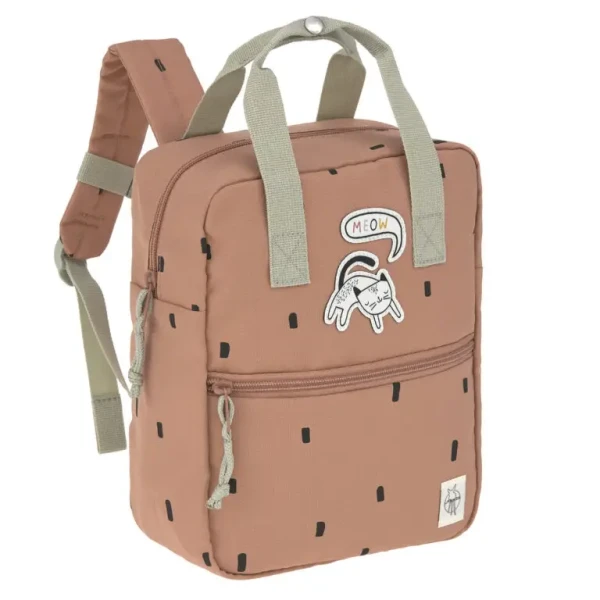 LÄSSIG Mini Square Backpack Happy Prints caramel
