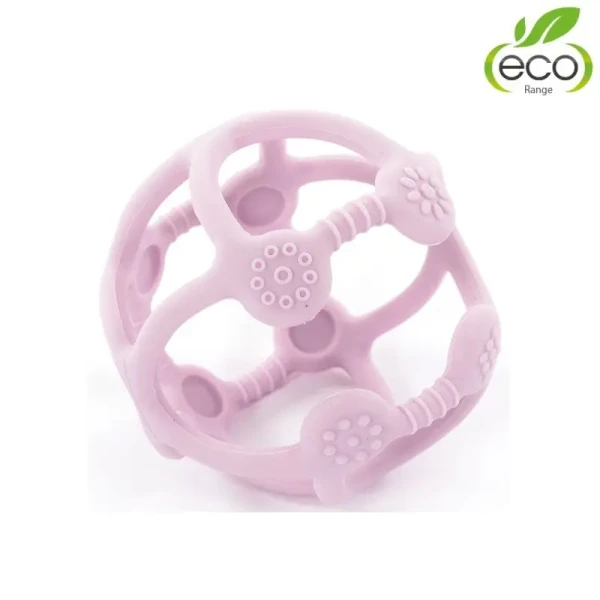 BO Jungle Silikonové kousátko B-BALL Pastel Pink