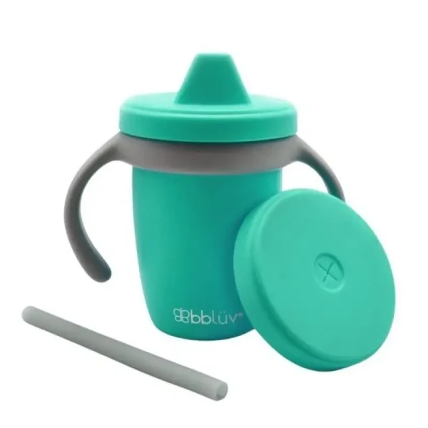 BBLUV Silikonový hrníček Sippy Küp Aqua