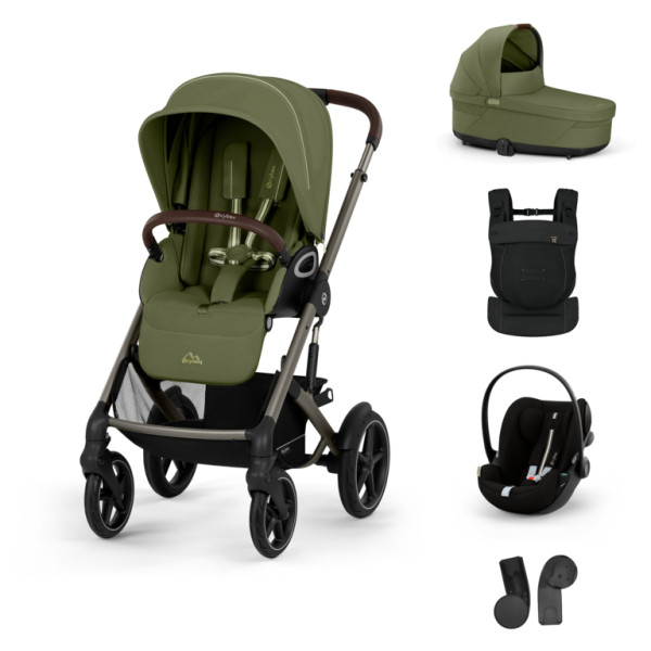 CYBEX TALOS S LUX BUNDLE SET S + nosič AMYA 2026 Moss Green - taupe rám