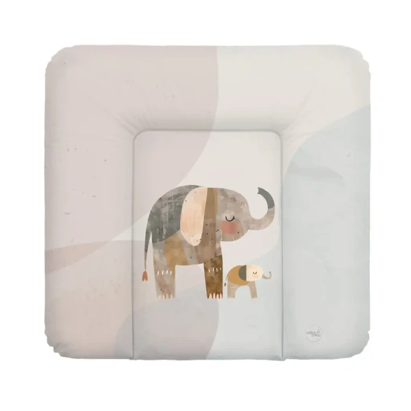 CEBA Podložka prebaľovacia mäkká (75x72) Basic Elephant Family