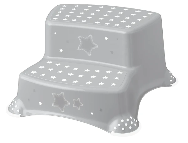 KEEEPER Dvojstupienok k WC / umývadlu "Stars", Šedá