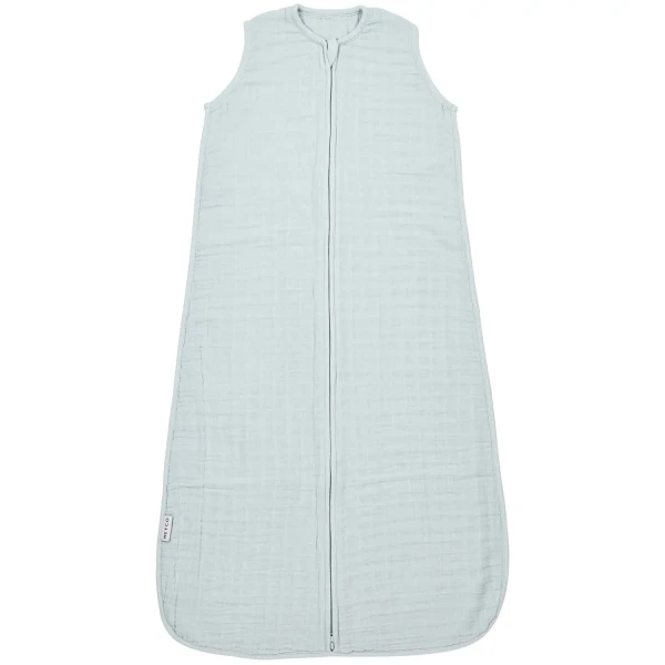 Meyco letný mušelínový spací vak 60 cm - Grey blue 0.5 TOG