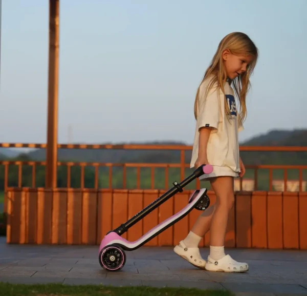 Spacewheelz X2P Kolobežka Kick'n'Roll Pink