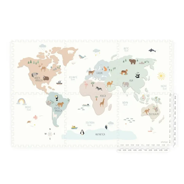 4895250601970 Play&Go EEVAA Podložka na hraní Worldmap
