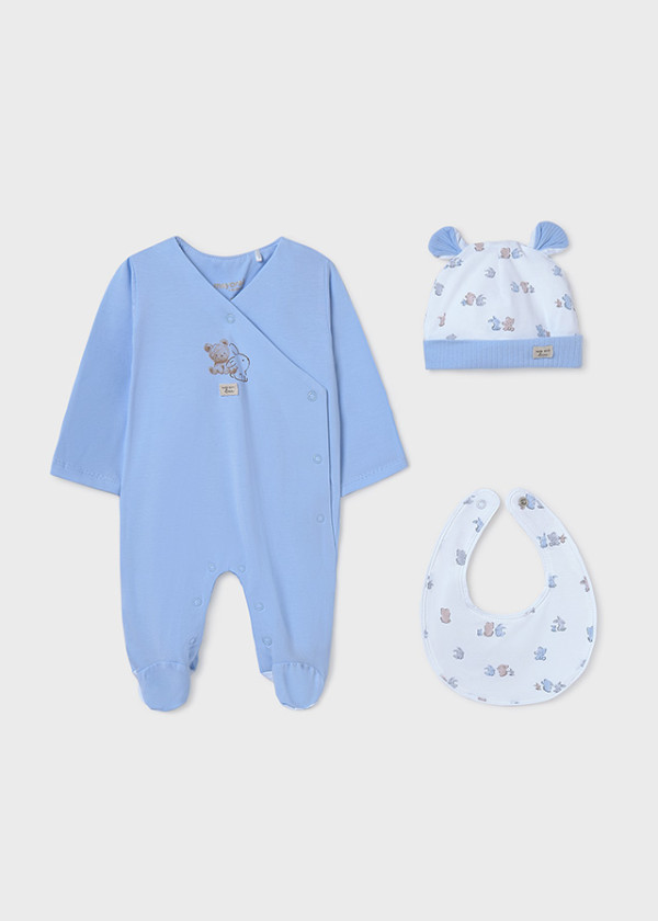 Mayoral Dojčenská súprava 3-dielna Babycare Sky 1-2M