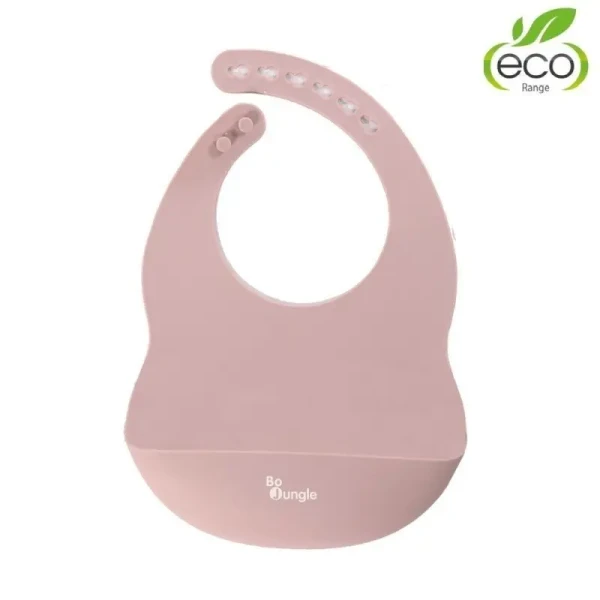 BO Jungle Silikonový bryndák Pastel Pink